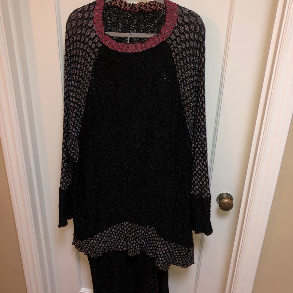 Matching sweater and skirt set